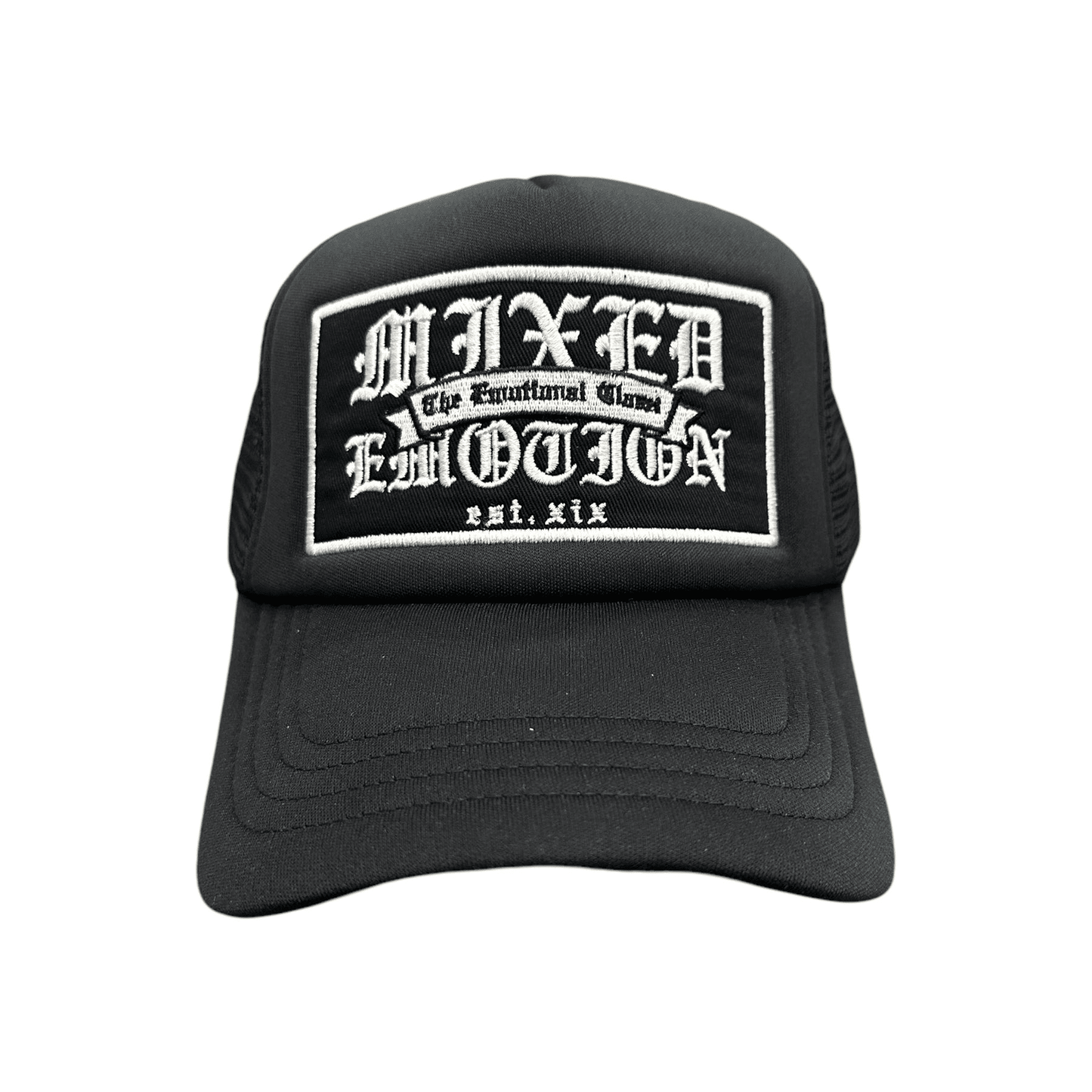 Mixed Emotional Brand Black Trucker Hat