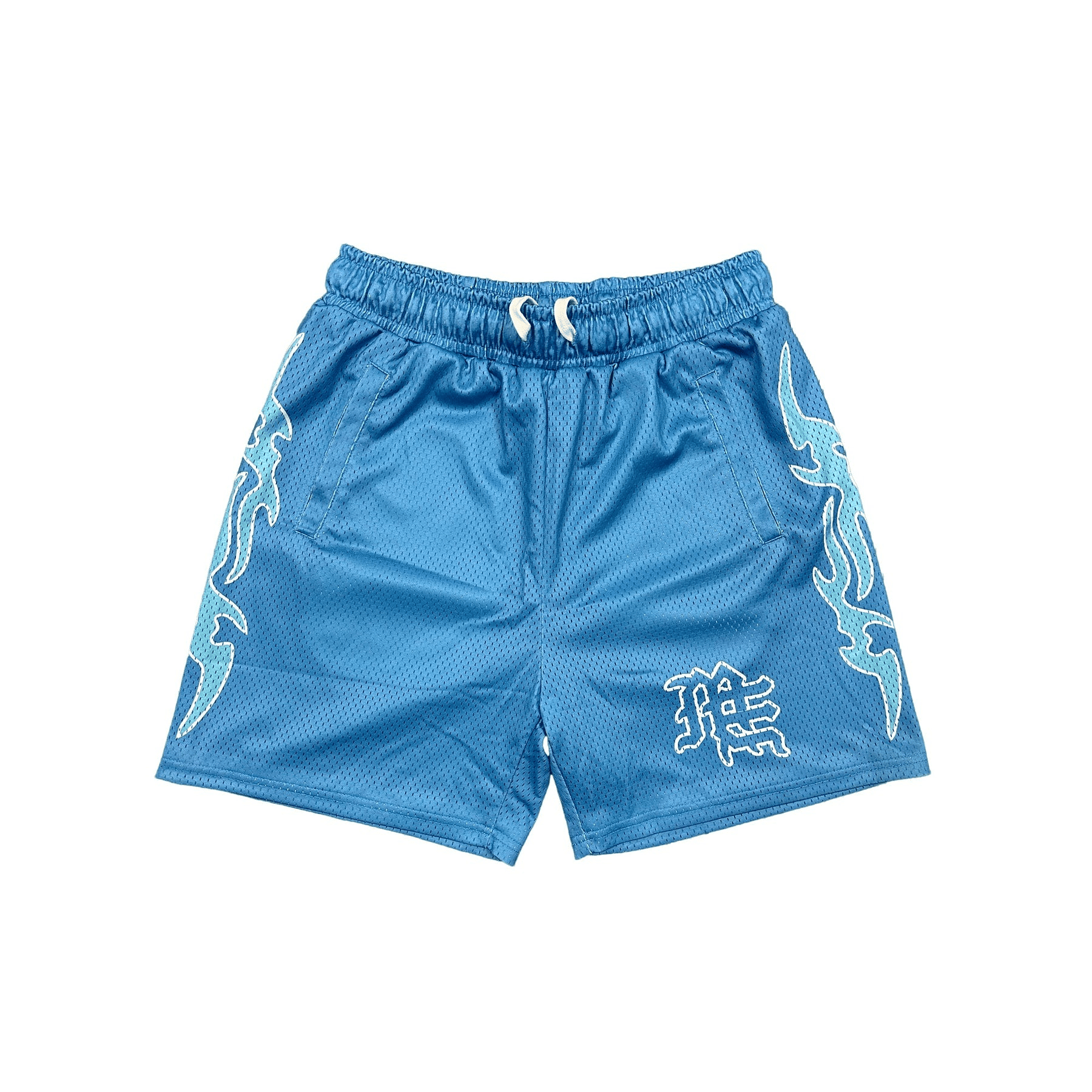 Mixed-Emotion-Blue-Lightning-Shorts Mixed Emotional Brand Blue Lightning Shorts