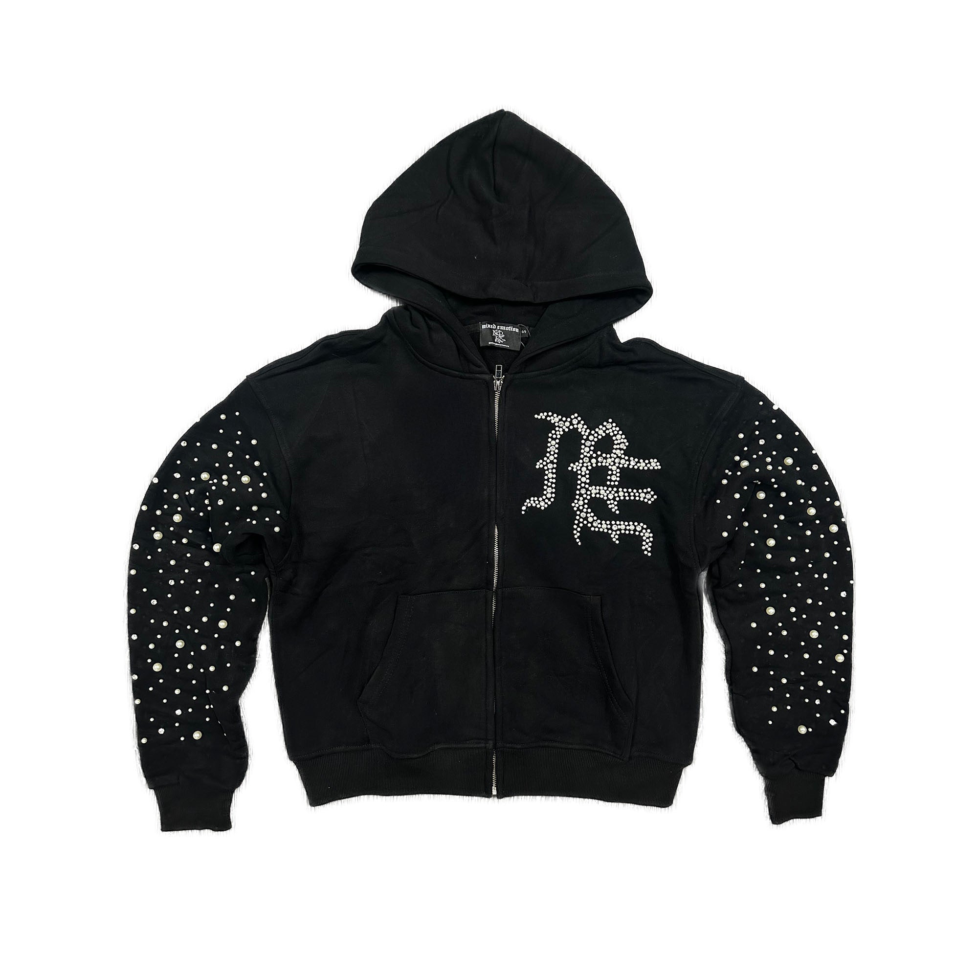 Black-‘Pearl-Hoodie Mixed Emotional Brand Black Pearl Hoodie