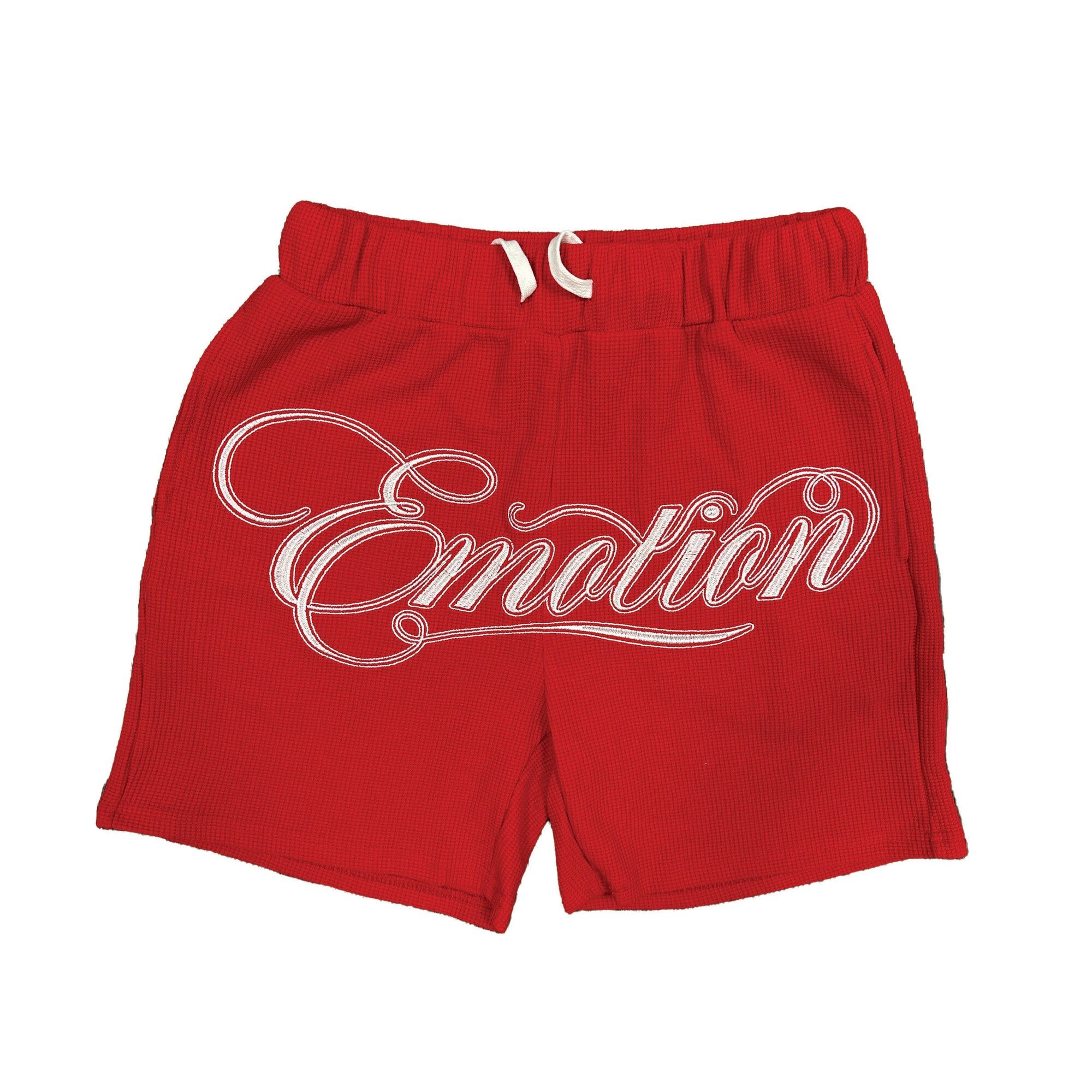 Red-Signature-Shorts Mixed Emotional Brand Signature Red Shorts