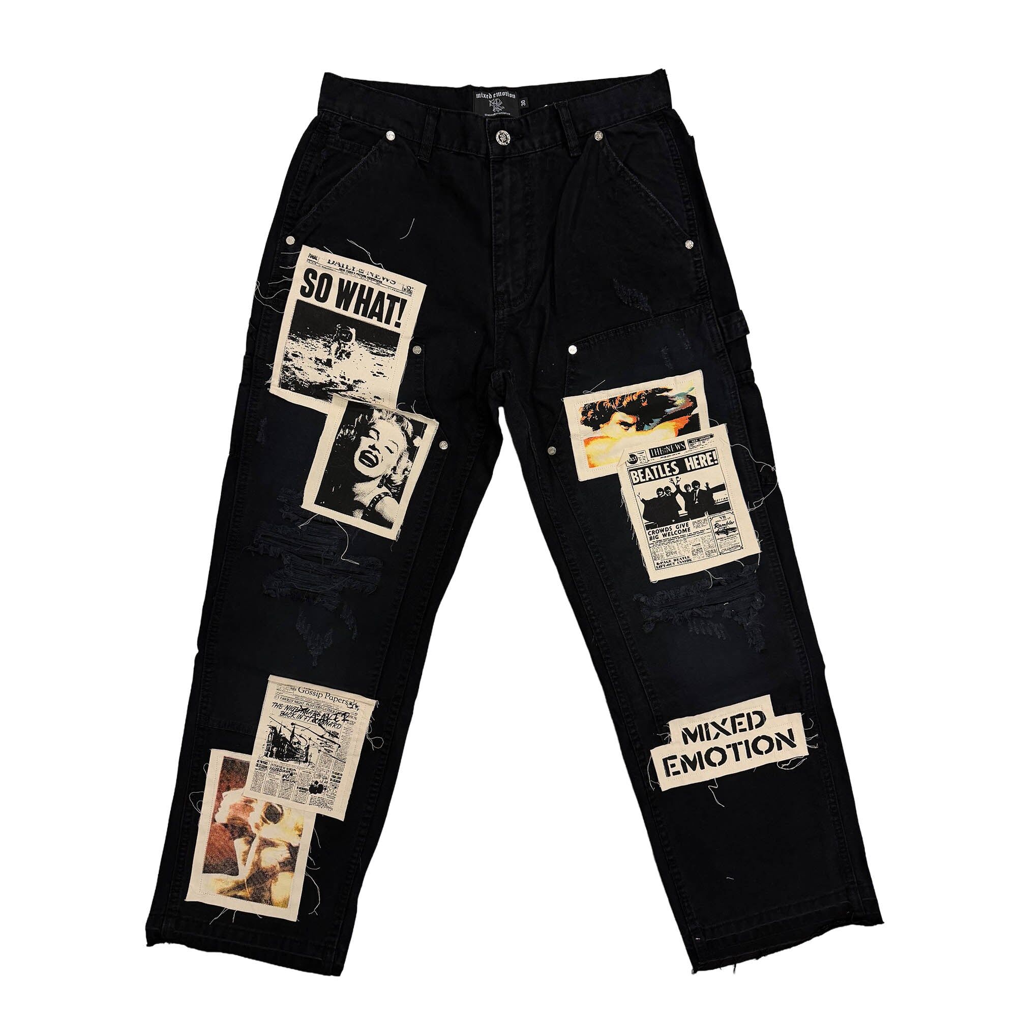 IMG-9659 Mixed Emotional Brand Carpenter Black Pants