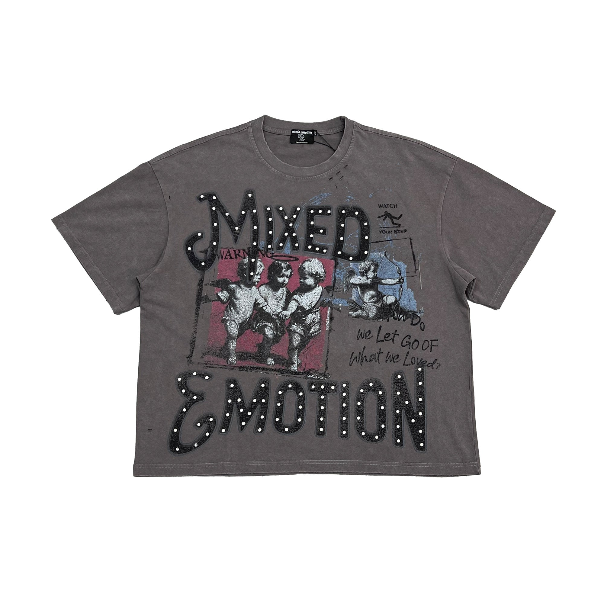 Mixed Emotional Brand Grey Friends Shirt